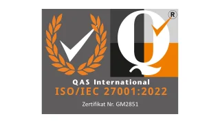 ISO 27001 zertifiziert